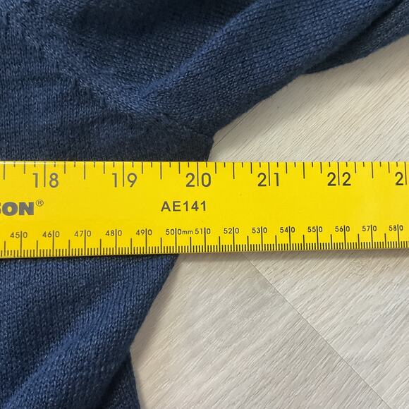 Nanette Lepore Open Front Navy Blue Womens Size M Long Sleeve Cardigan - Picture 8 of 10